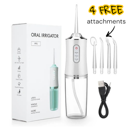 4 in 1 Rechargable Water Flosser 🔥 FREE Home Delivery