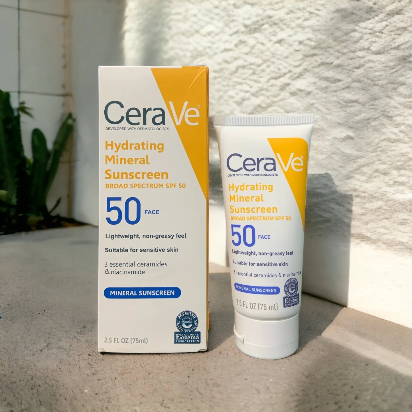 CeraVe Hydrating Mineral Sunscreen SPF 50 Face Lotion