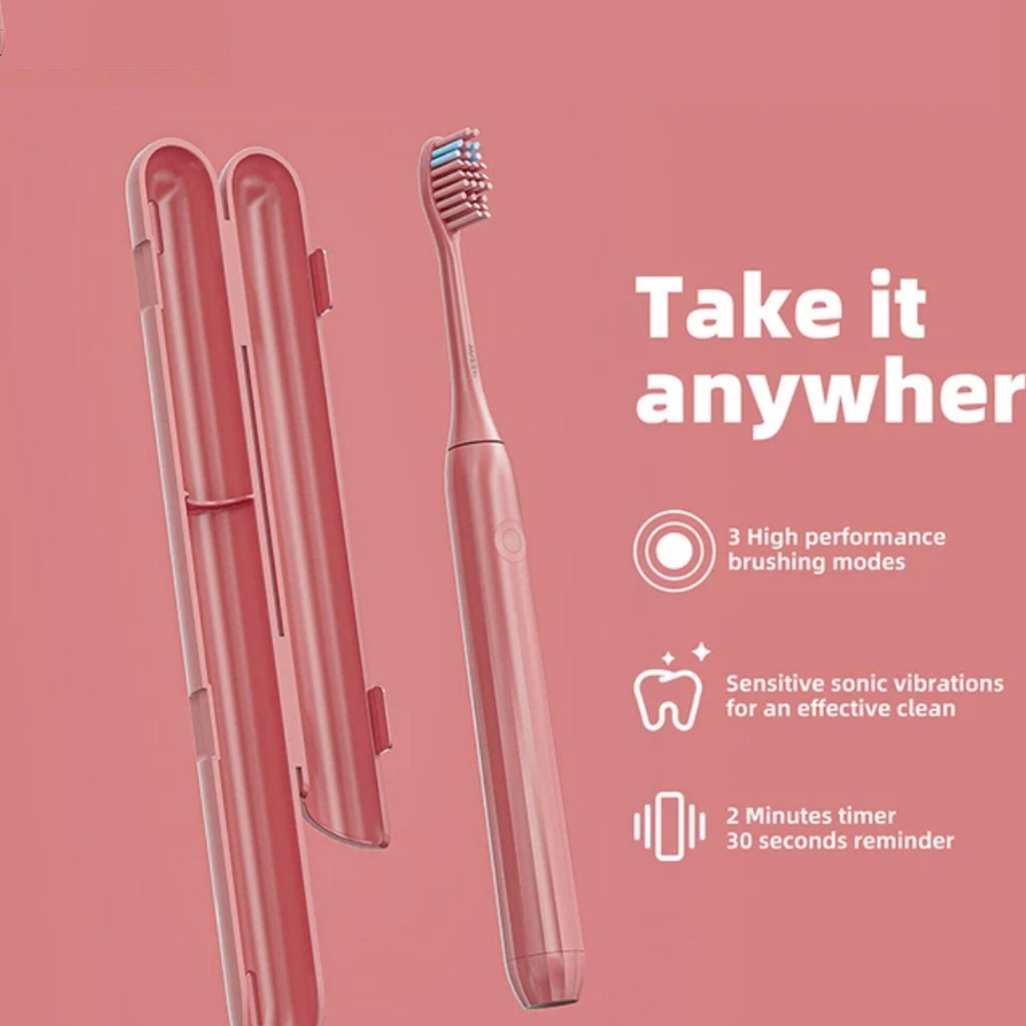 Pink Sonic PRO Toothbrush