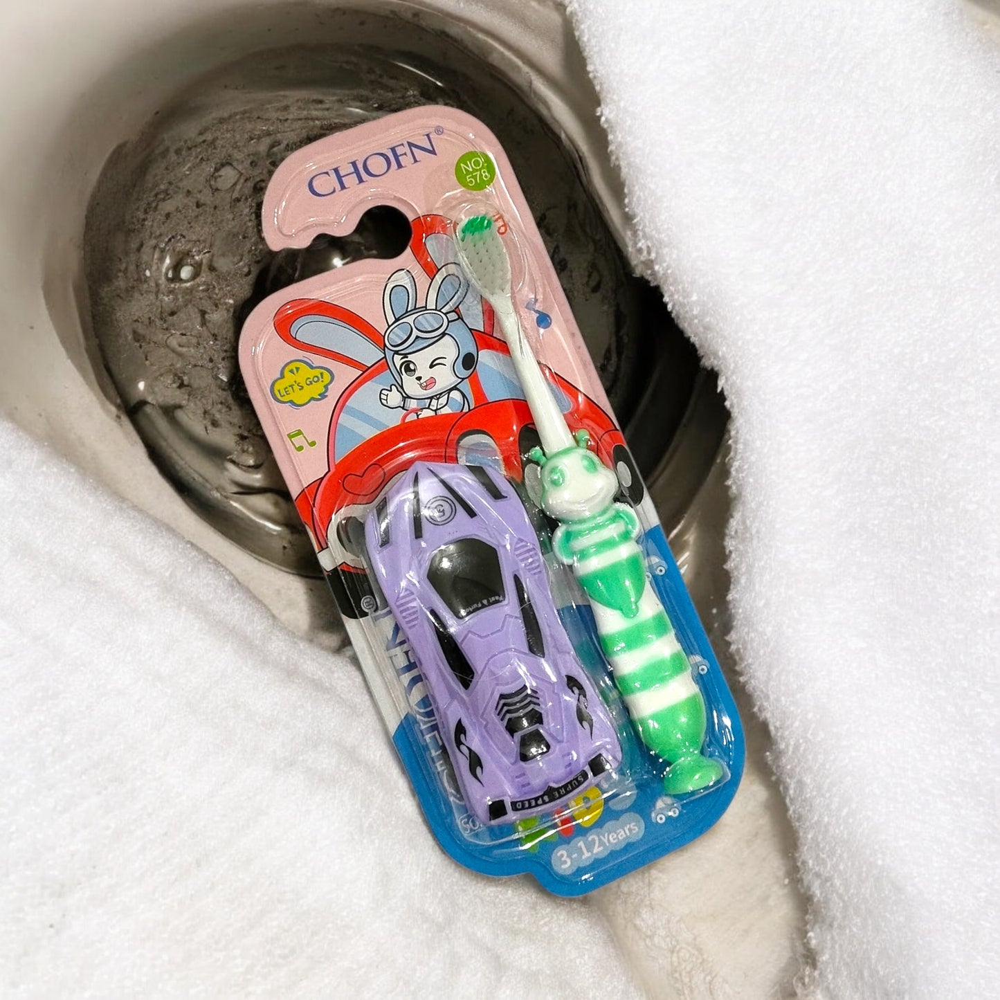 Kids GO-CAR Toothbrush 3-12 Yrs